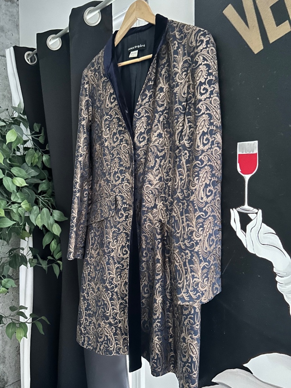 GORGEOUS SILK Bianco Nygard long Jacket L